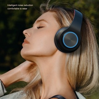 Fone B39 Headphone Sem Fio Estéreo Redução de Ruídos Bluetooth 5.0 Universal RGB -B39