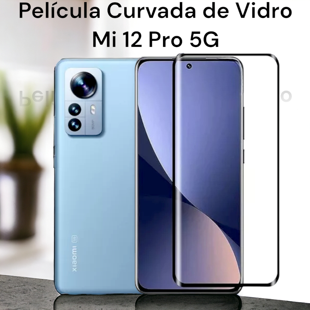 Película de Vidro Curvada Para XM Mi 12 Pro 5G
