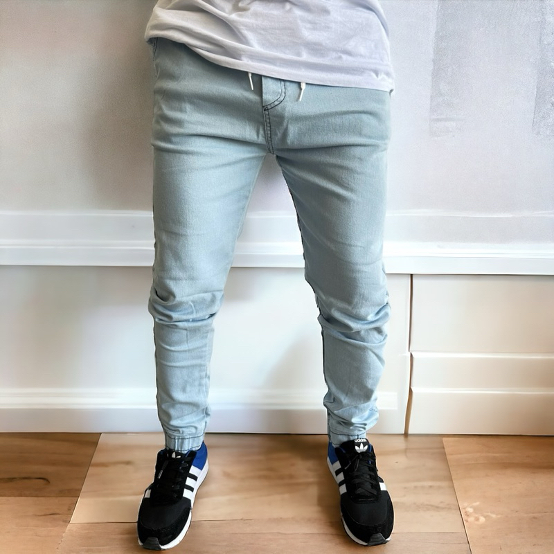 calça jeans masculina com elastano skinny e em sarja premium