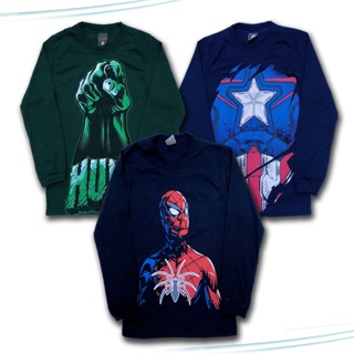 Kit 3 Camisetas Manga Longa Inverno Menino Personagem Heróis Juvenil 10 ao 16 em Oferta na Shopee