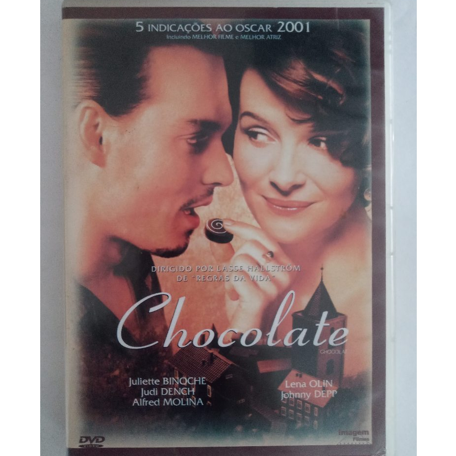 Chocolate - DVD - Johnny Depp - dvd de locadora