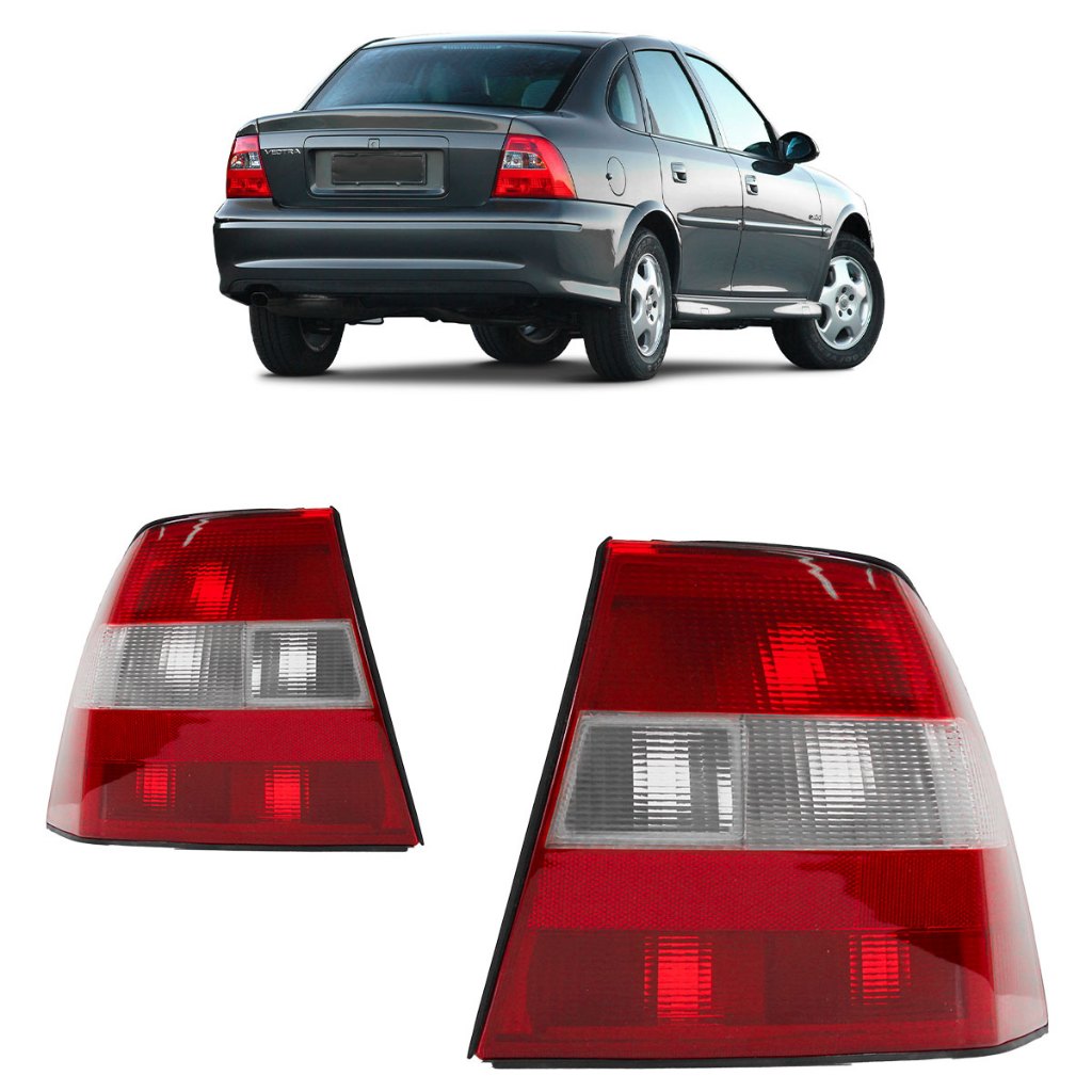 Lanterna Traseira Vectra 1996 1997 1998 1999 Bicolor Lente Acrilico