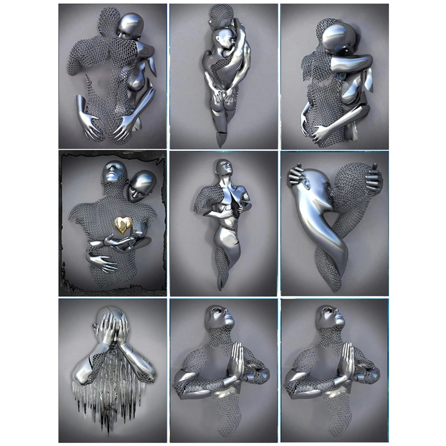 Quadros decorativos Sala Quarto Cozinha Pintura Diamante para Home Decor, Arte Abstrata, Bordado Cruz, Broca Quadrada Completa, Crânio De Mosaico, Presente