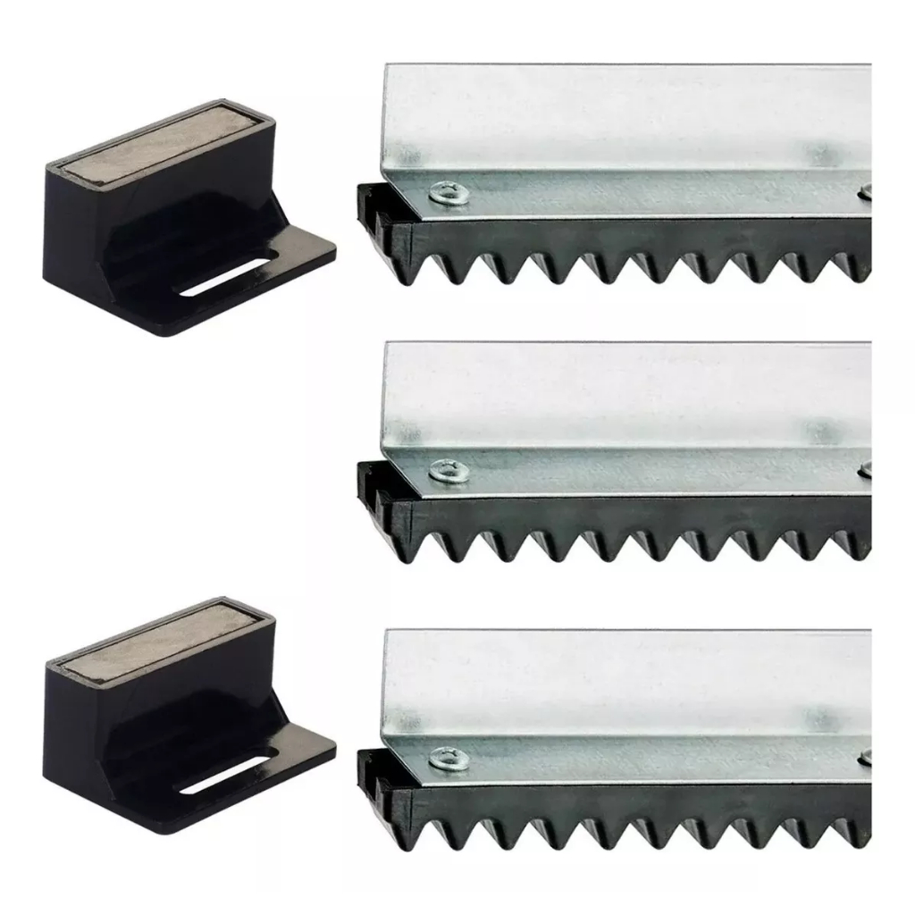 Kit 3 Metros Cremalheiras Motor De Portão Todas As Marcas mais 1 Par De Imãs em Oferta na Shopee