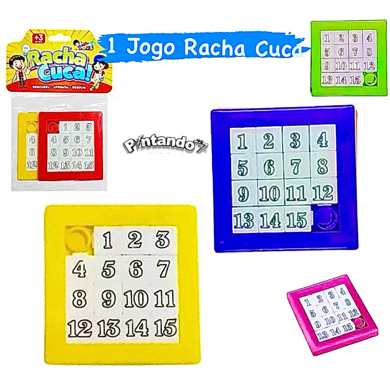 Jogo Racha Cuca Números Quebra Cabeça Beinquedo Divertido em Oferta na Shopee