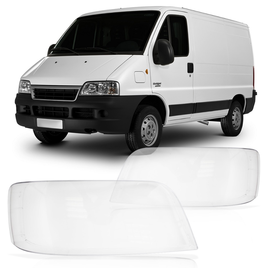 Lente Farol Principal Ducato 2006 2007 2008 2009 2010 2011 2012 2013 2014 2015 2016 Transparente Lente Lisa Acrilico