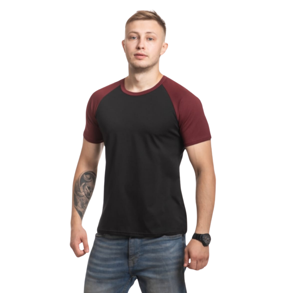 blusa masculina  raglan manga curta