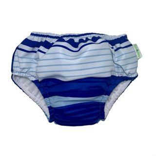 Sunga fralda de banho e piscina reutilizável Listrado azul em Oferta na Shopee