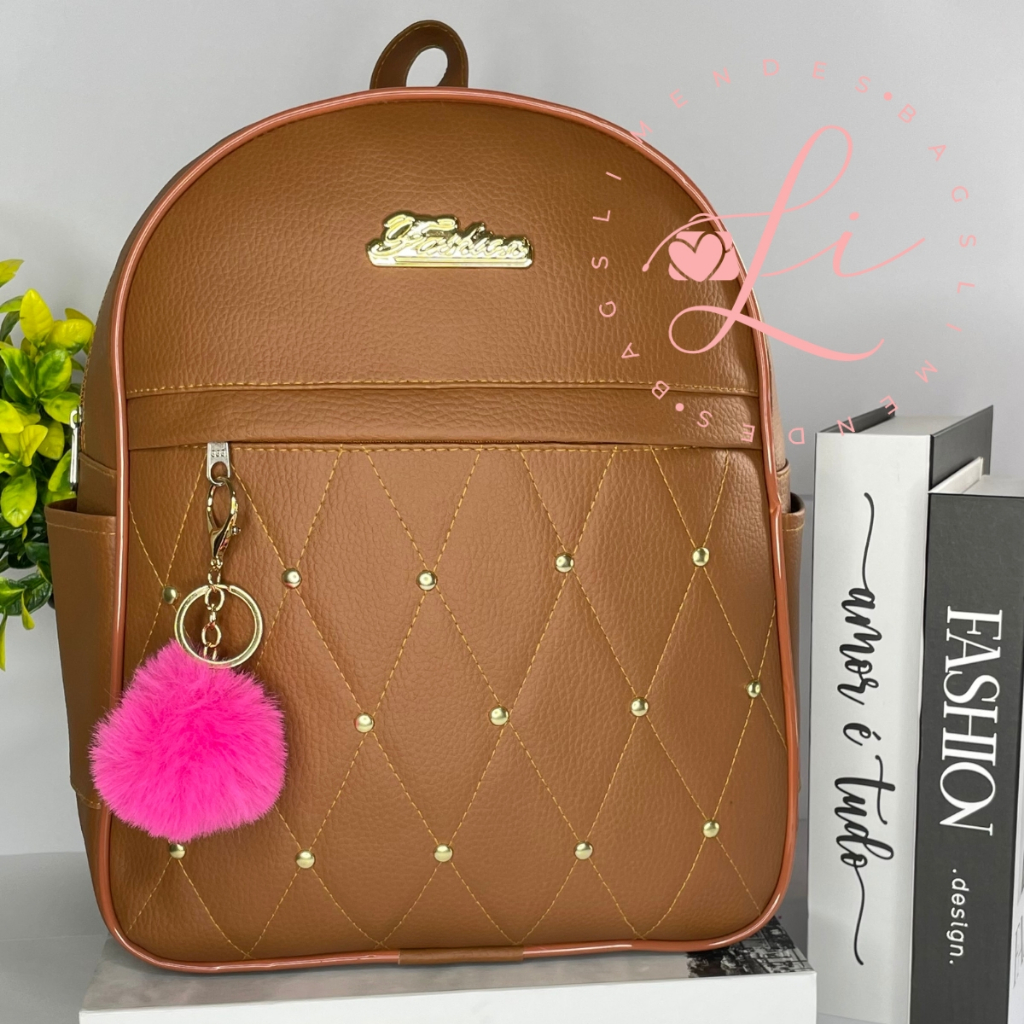 Mochila Bolsa Costas Mulheres Meninas Pratica Util — imagem 2 de 2