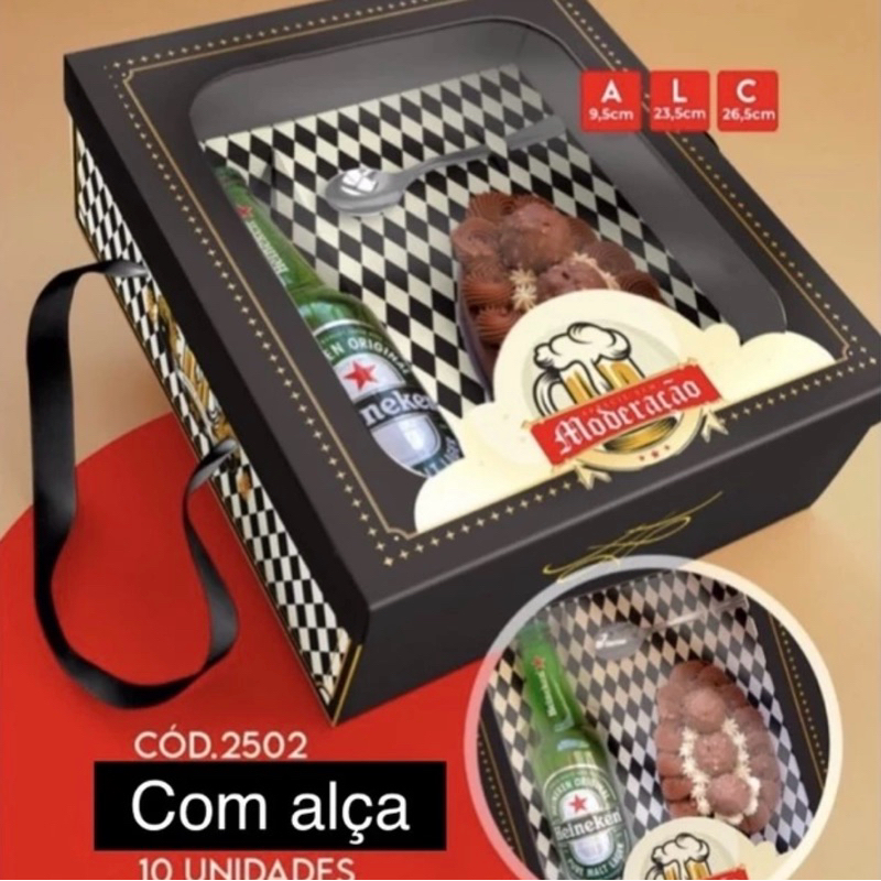 10 caixas ovo de Páscoa com alça 350g ovo colher páscoa 2025 cod 2502 para ovo Páscoa e BEBIDA 50% OFF BEER