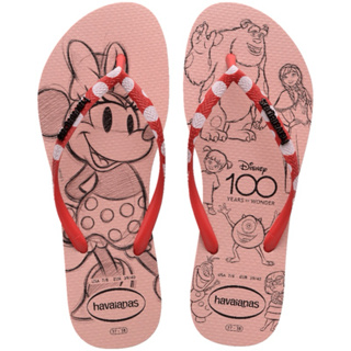 Chinelo Havaianas Slim Disney Minnie Mickey Tira Fina 100 Anos Feminina Infantil em Oferta na Shopee
