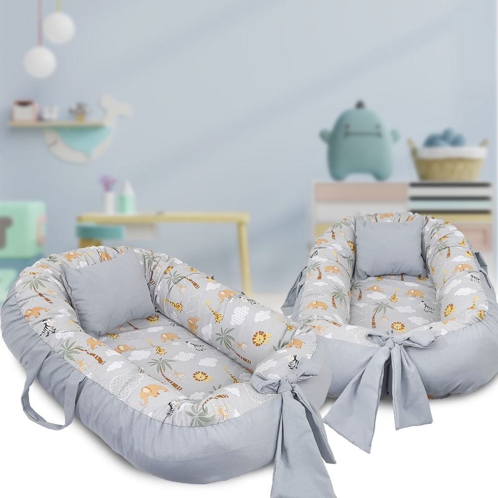 NINHO REDUTOR DE BERÇO E CAMA, COM TRAVESSEIRO PARA BEBE RECEM NASCIDO SERVINDO COMO APOIO PARA BEBE