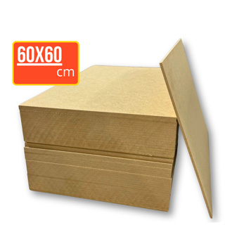 Chapa MDF 60x60 cm Placa 3mm – LOTE 02, 10, 25 Unidades – Artesanato, Sublimação, Quadro, Decoração em Oferta na Shopee