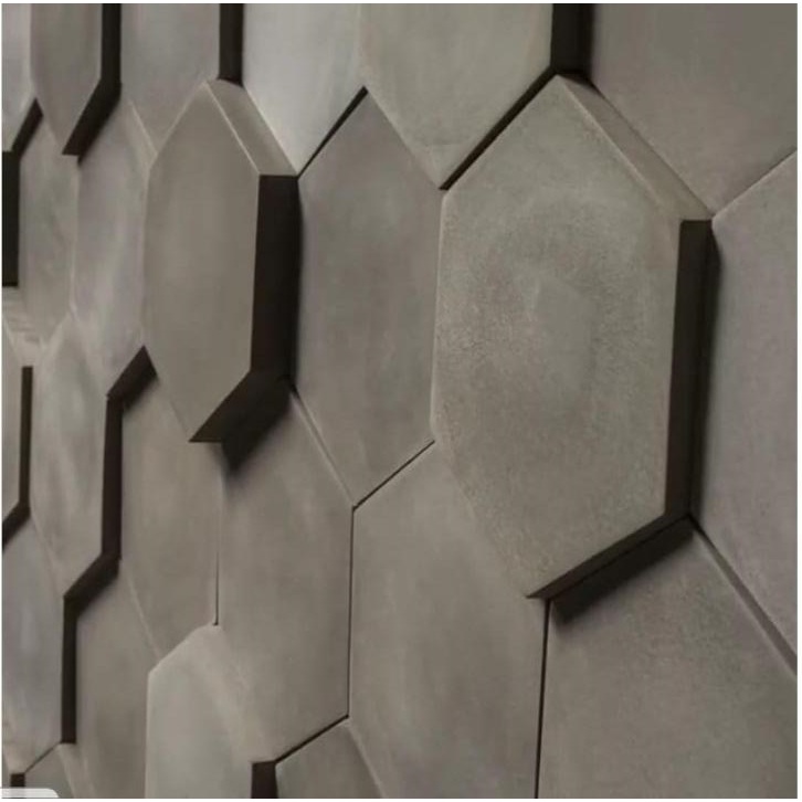 2 Forma Gesso 3d Colmeia Sextavada 32x26,5cm ABS 2mm Molde Para Gesso/Cimento/Concreto