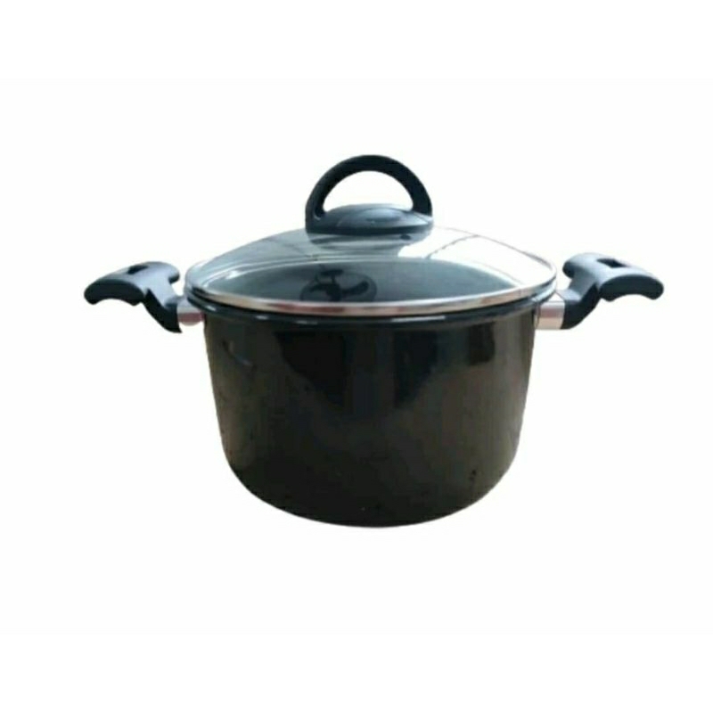 Panela caldeirão fervedor de ferro esmaltado indução cooktop ou fogão a gás.