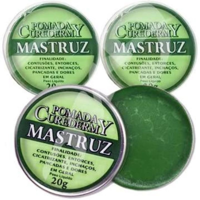 3 UN Pomada Mastruz curadermy 20g em Oferta na Shopee