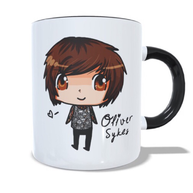Caneca Bring Me The Horizon Oliver Sykes Anime Porcelana Café Chá