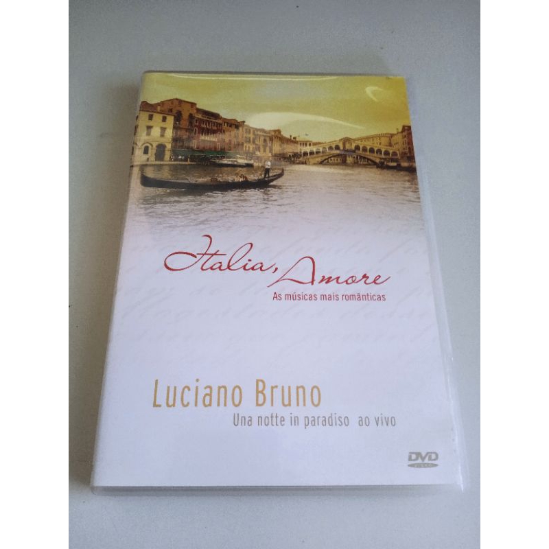 DVD Luciano Bruno - Itália amore perfeito estado midia e capa