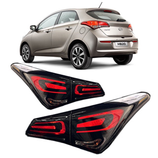 Aplique Adesivo Lanterna HB20 HATCH  Máscara Negra ( O PAR ) em Oferta na Shopee