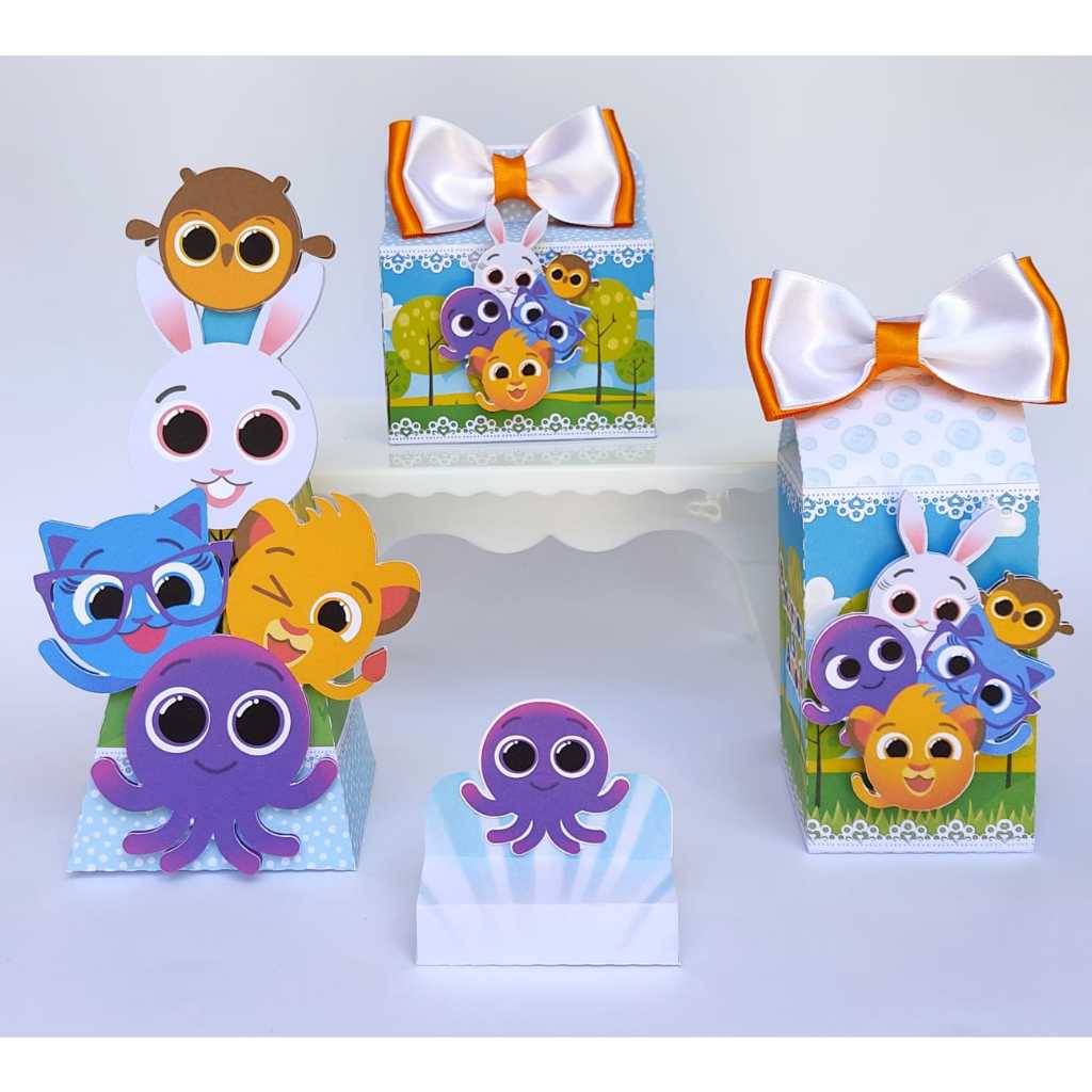 Kit Festa Infantil Bolofofos - Pegue e Monte - Lembrancinhas  - Aniversário - Personalizados