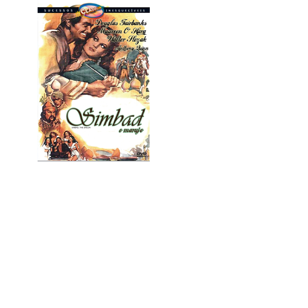 Dvd Simbad, O Marujo, Anthony Queen, Maureen O'hara 1947 lacrado classic line