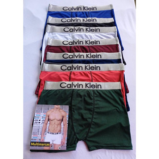 Cueca Box Lisas Boxer Multimarcas Grife Elástica - KIT CUECAS - Confortável Elástico