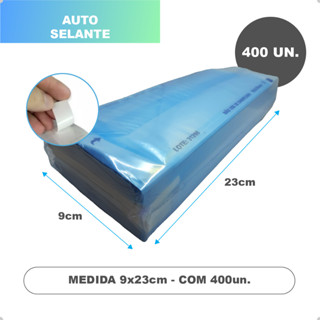 400 Unidades Envelope 9x23cm Autoclave Esterilização Auto Selante Papel Grau Cirúrgico