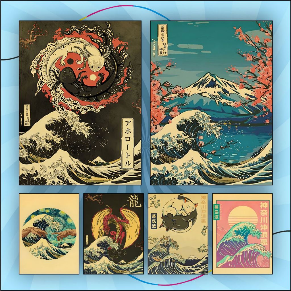 Quadro decorativo Japão Estilo Japonês oriental Antigo Parede Arte Pintura Placa Bar Decoração em Oferta na Shopee