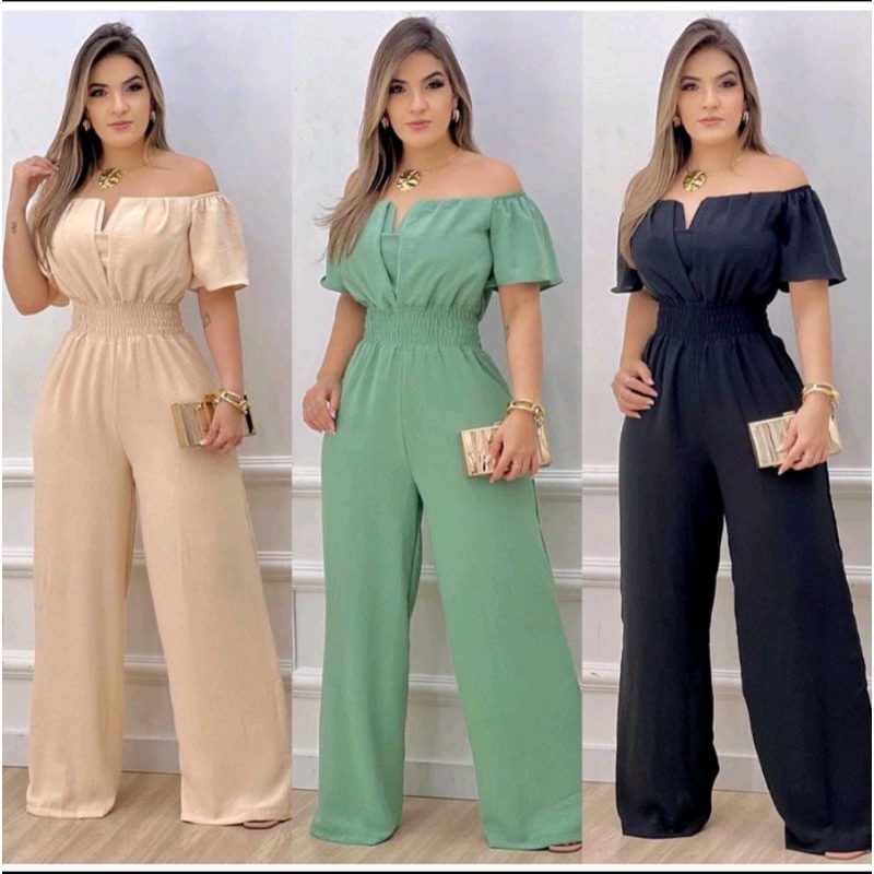 MACACÃO LONGO CANOA OMBRO A OMBRO TECIDO DUNA