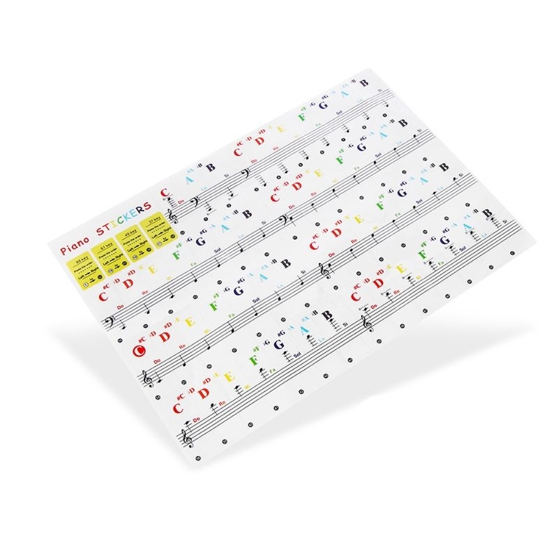 Adesivo para teclado musical até 52 teclas