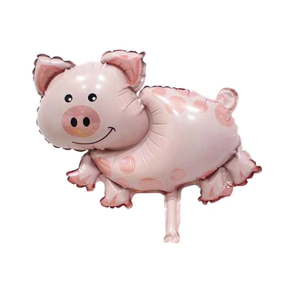 Kit Balão Metalizado Porco Corpinho Animal Fazendinha 40*38cm