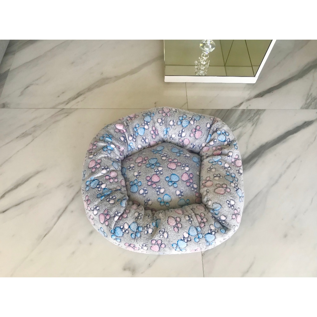 Cama Nuvem Estampada Felpuda para cachorro e gato pet XGG