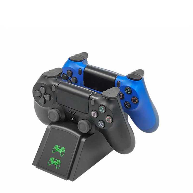 PS4 Dual USB Dock Station de carregamento rápido, carregador compatível para , PS4 Slim, PS4 Pro, Gamepad, alça de jogo