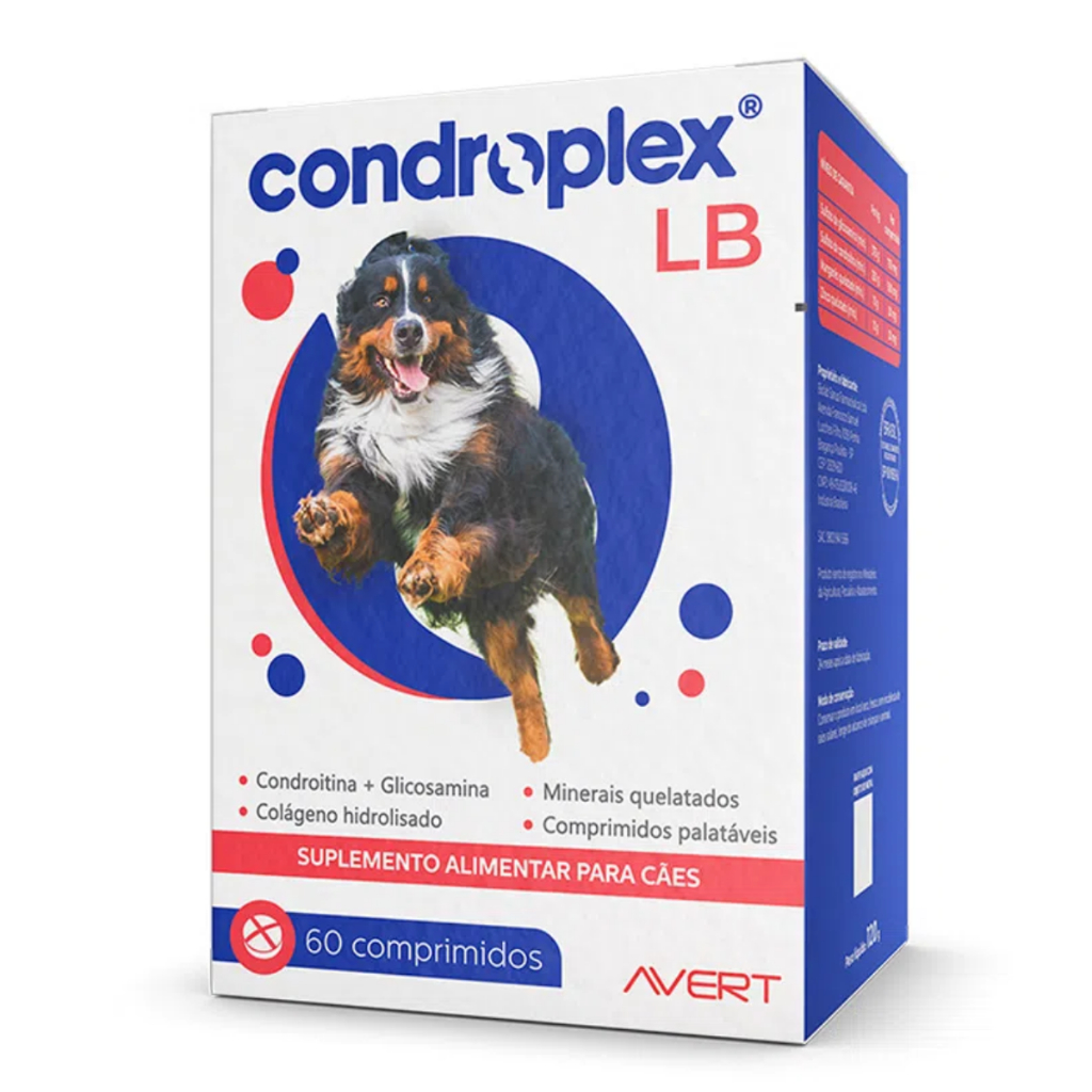 Suplemento Cães Avert Condroplex Lb 60 Comprimidos - Pets