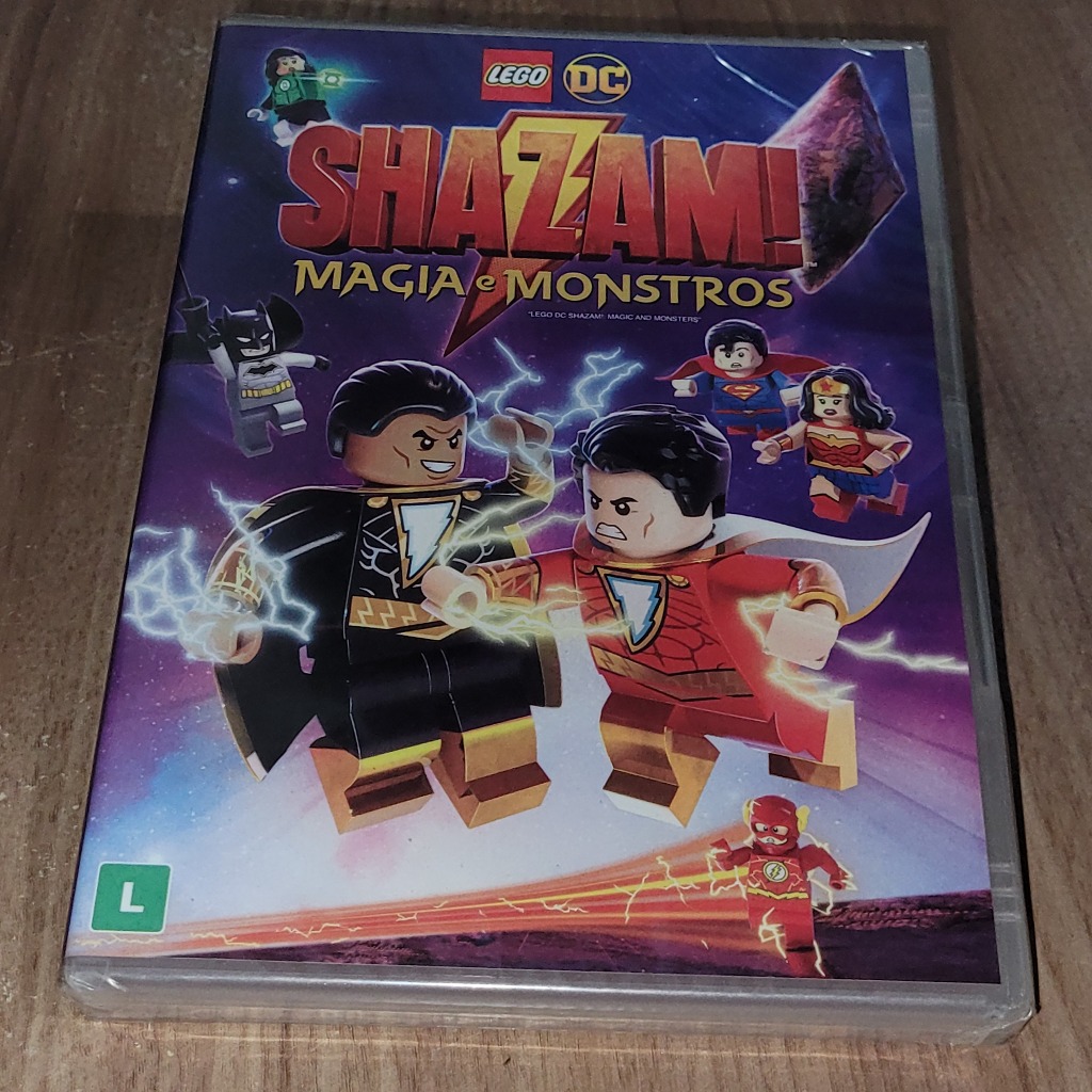 [Lacrado] DVD Shazam - Magia e Monstros (LEGO / DC) | Nacional, Novo