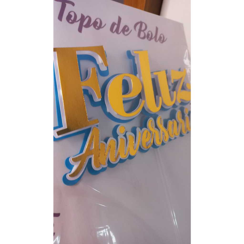Topo de Bolo Personalizado Topo 3d Faca seu Pedido