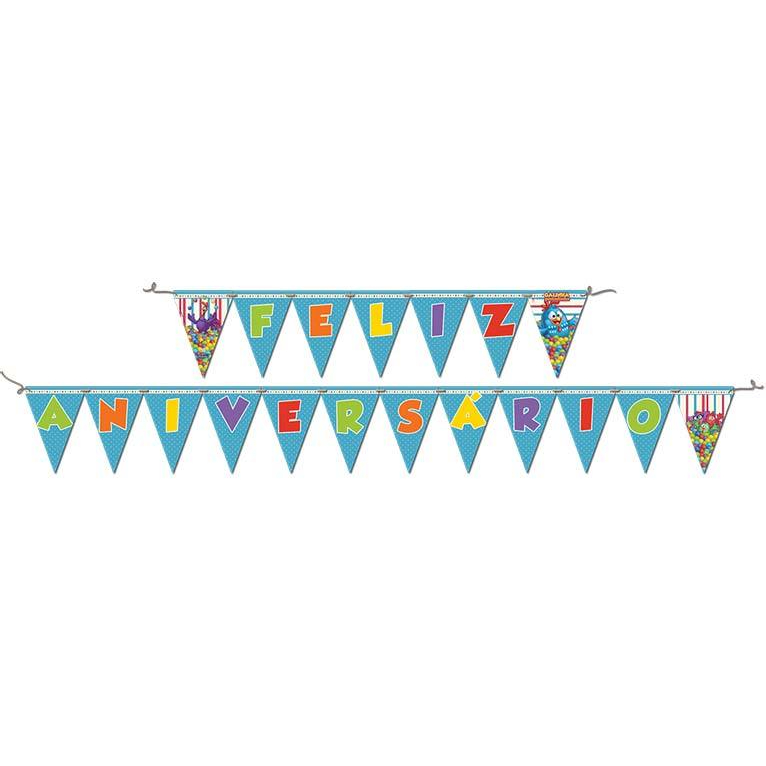 Faixa Decorativa Feliz Aniversário GAlinha Pintadinha