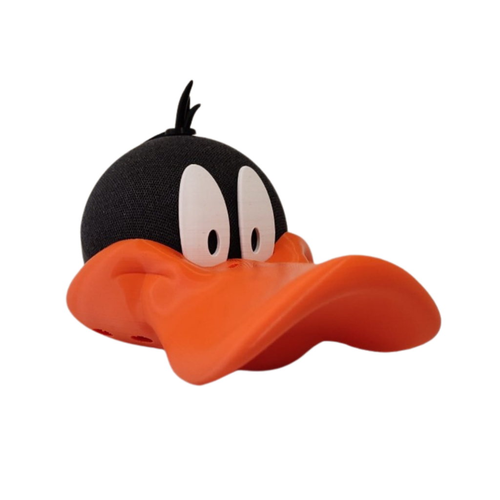 Suporte Alexa Echo Dot  4 e 5 Geração - Patolino Looney Tunes  - Nostálgico - Presente Criativo - Decoração Geek