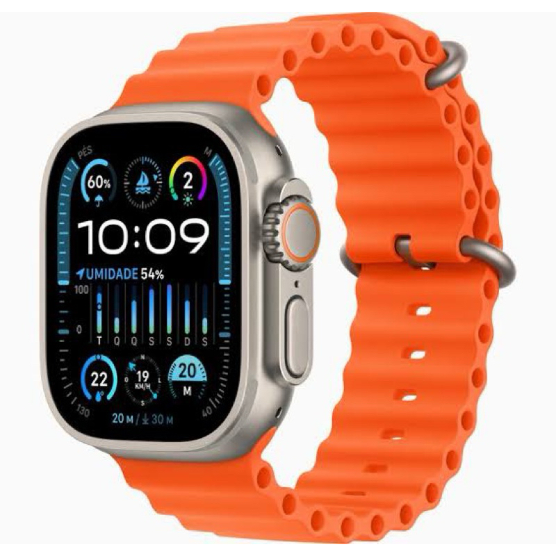 Apple Watch Ultra 2 Gps + Cellular Caixa de Titânio - Oceano Laranja