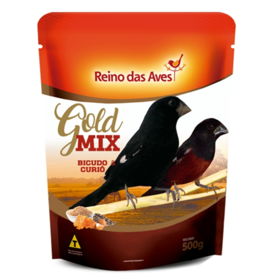BICUDO E CURIÓ GOLD MIX 500G - REINO DAS AVES