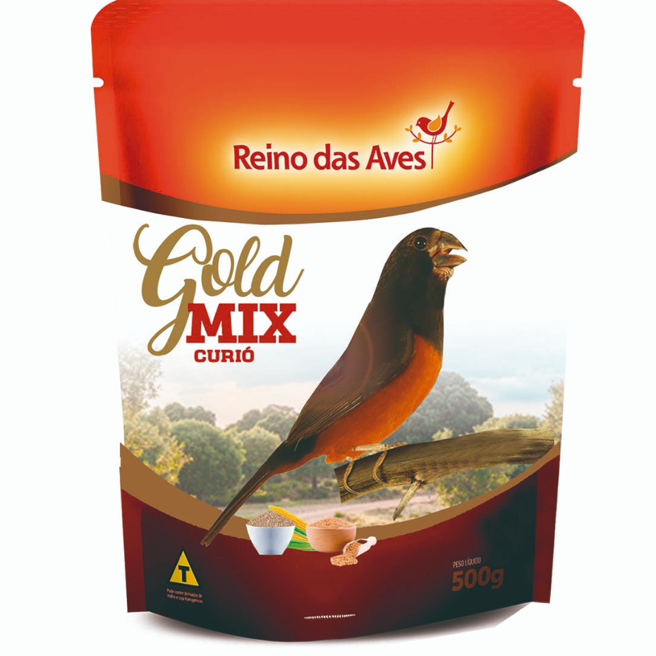 CURIÓ GOLD MIX 500G - REINO DAS AVES