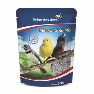MINERAL GOLD MIX 500G - REINO DAS AVES em Oferta na Shopee