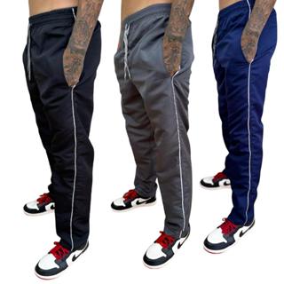 Kit 3 Calça Tactel Masculina com 03 Bolsos Reforçada