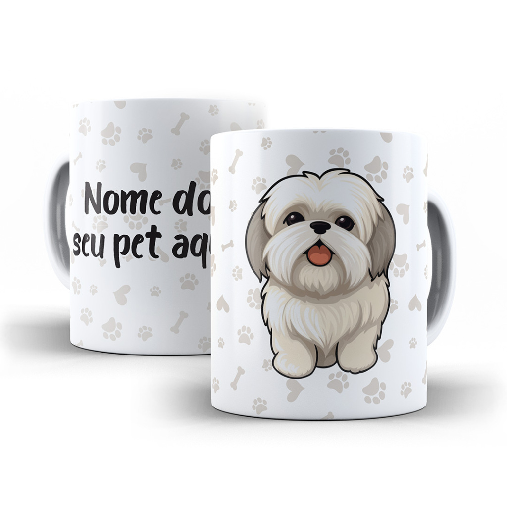 Caneca Personalizada Pets Cachorros Doguinhos - Com Nome Do Seu Pet