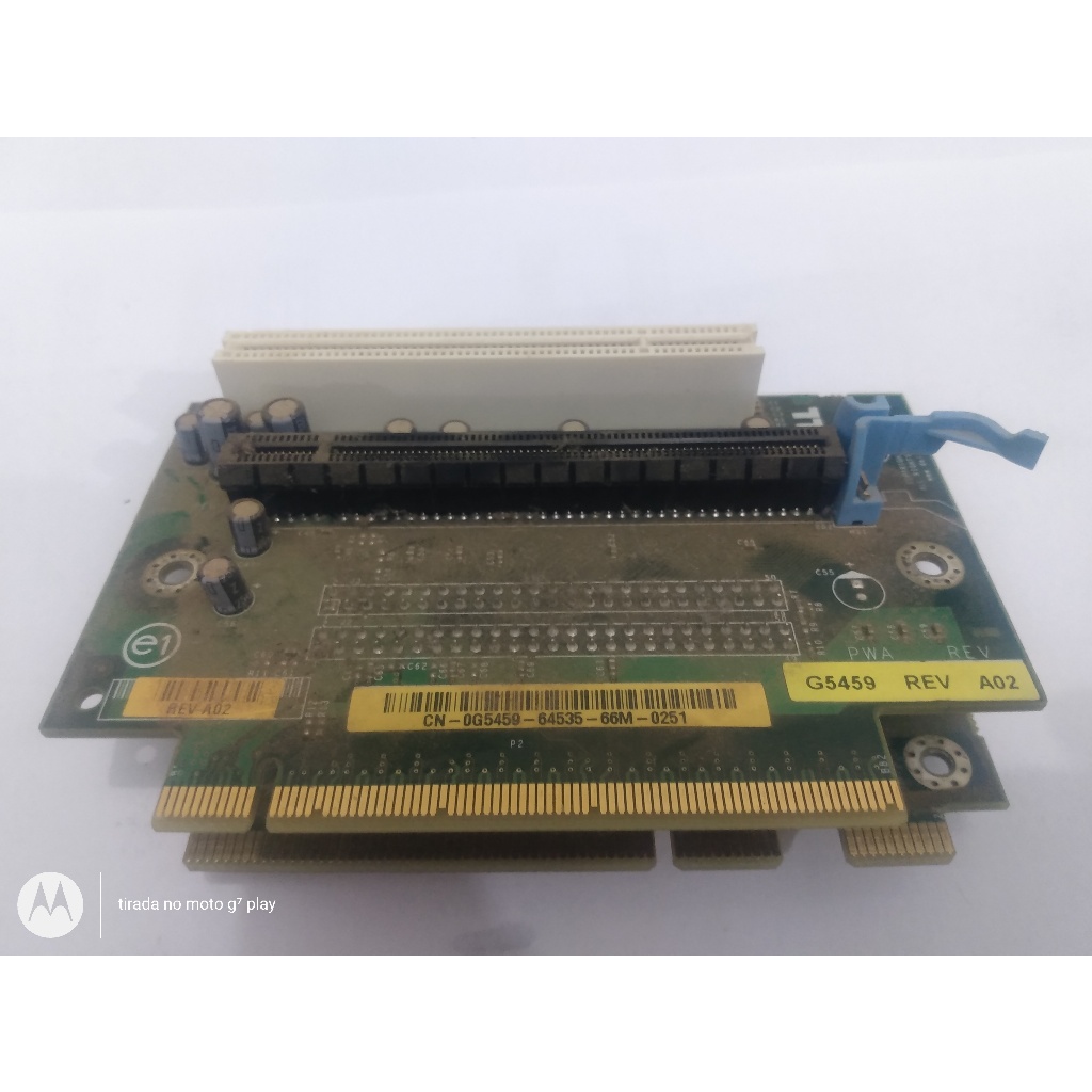 suporte pci auxiliar para slot pci-express entre outros gabinete dell optiplex gc620 usado em bom estado