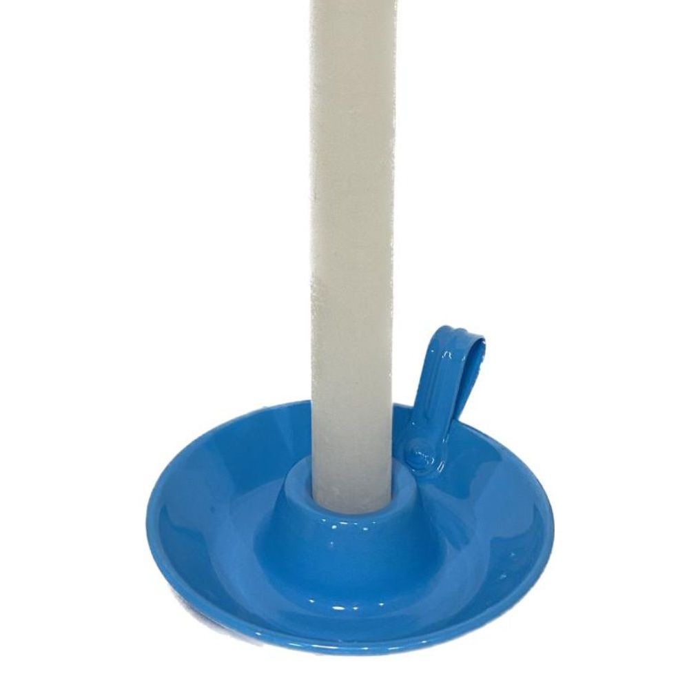 Porta Vela Palito Castiçal de alumínio para 1 Vela Palito - Azul