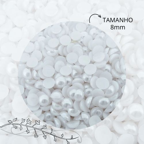 Meia Pérola 8mm Branca 1000 Unidades em Oferta na Shopee