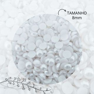 Meia Pérola 8mm Branca 1000 Unidades em Oferta na Shopee