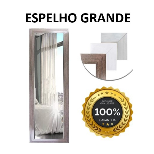 Espelho Grande Corpo 72x32cm Espelho Decorativo Quarto Sala Hall (FAVOR CONFERIR O TAMANHO) em Oferta na Shopee