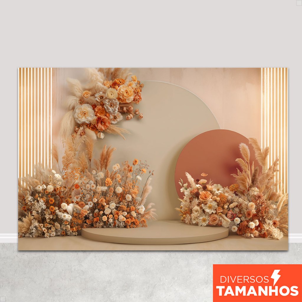 Fundo Fotográfico Floral Boho Cenário Dia das Mães Painel Em Tecido Sublimado para Foto em Oferta na Shopee